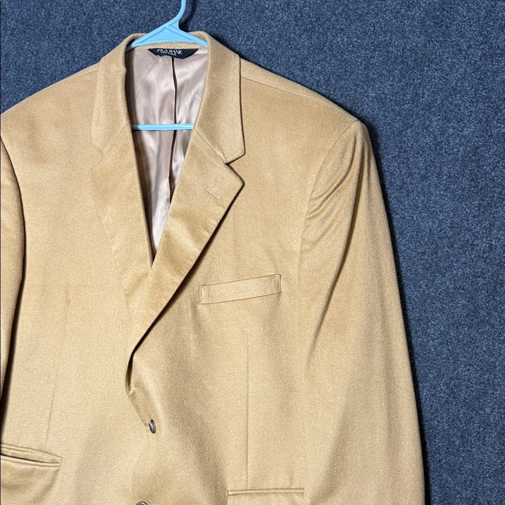 Jos. A. Bank 100% Cashmere Classic Tan Blazer 48R - Picture 6 of 12